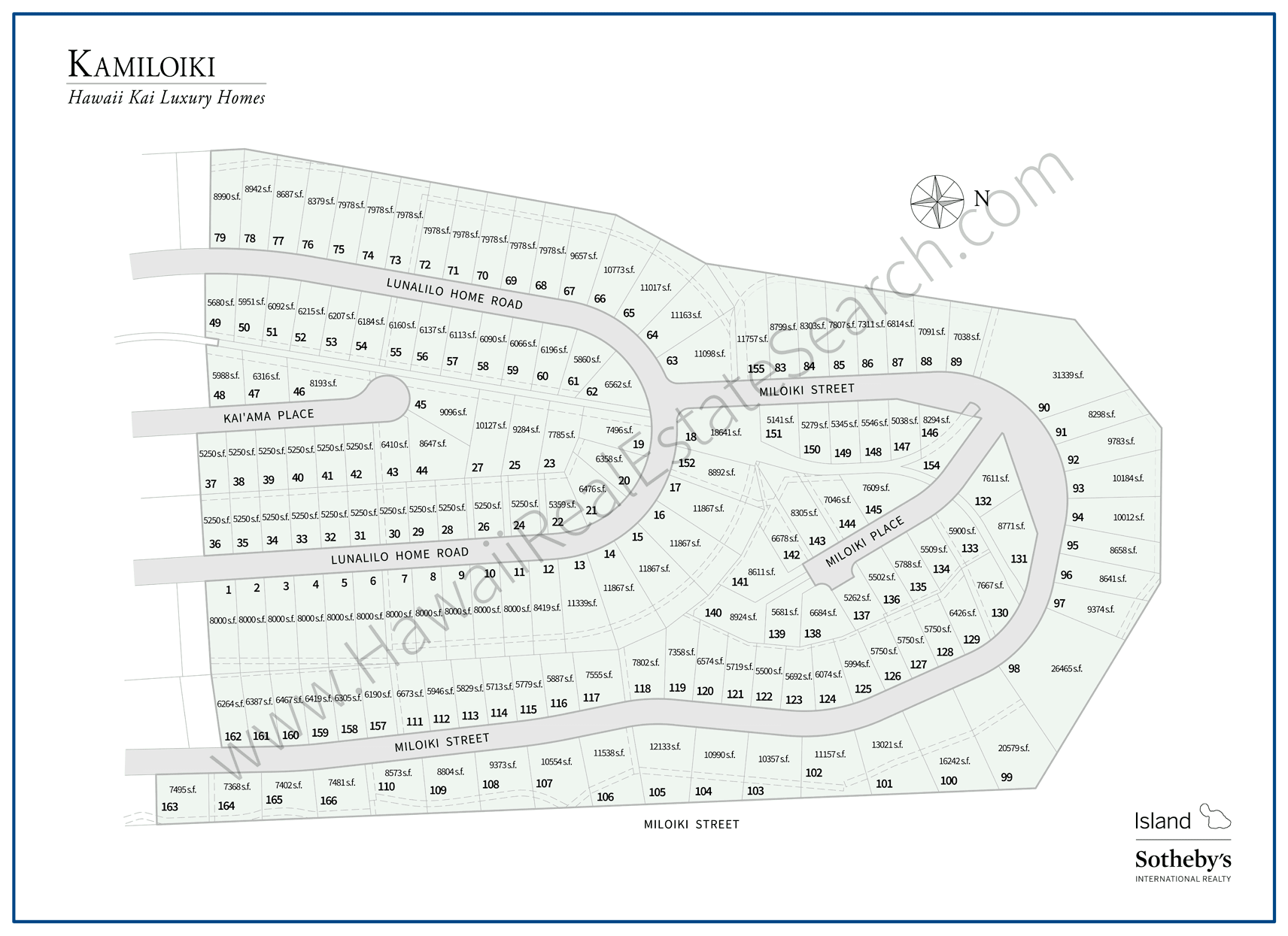Kamiloiki Subdivision Map